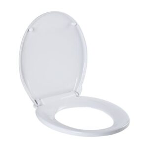 Asiento inodoro redondo plástico Universal Blanco Vainsa