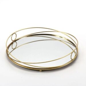 Bandeja Vidrio Redonda 35 cm x 35 cm x 6 cm