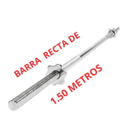 Barra Recta Cromada de 1.50 Metros