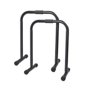 Barras Paralelas Portátil Importada 2 Niveles Negro Macizo