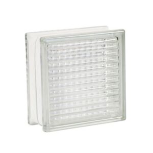 Bloque de vidrio Cuadriculado 19 x 19 cm