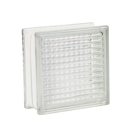 Bloque de vidrio Cuadriculado 19 x 19 cm