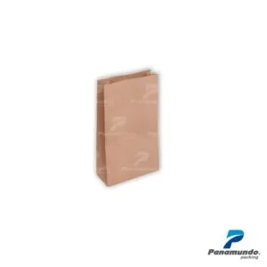 BOLSA DE PAPEL KRAFT «SIN ASA» – 12.8 X 7.3 X 4.4 (#0) 25UND