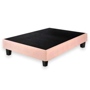 Box Tarima con Patas de Madera LeMueble 1.5 Plz Beige