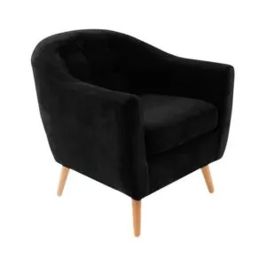 Butaca Balark Mavisac Color Negro – Tela