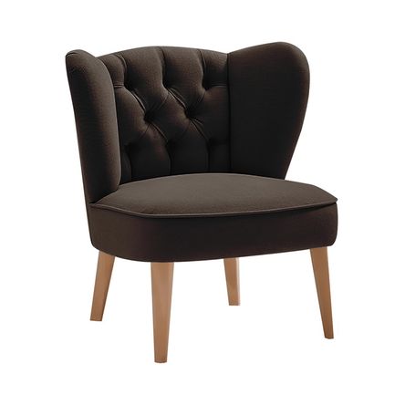 Butaca Magnus Mavisac Color Chocolate - Tela