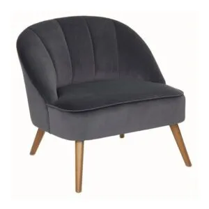 Butaca Naova Madera/Tela 72x78cm Gris