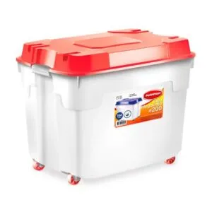 Caja #200 con rueda Roja Polinplast