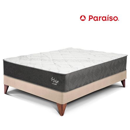 Cama Europea Good Night 1.5 Plazas Champagne