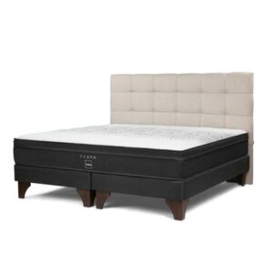 Cama Tempo King Respaldo Issey Niebla
