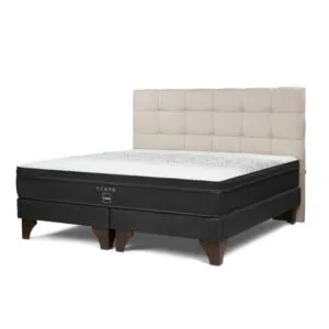Cama Tempo Queen Respaldo Issey Niebla