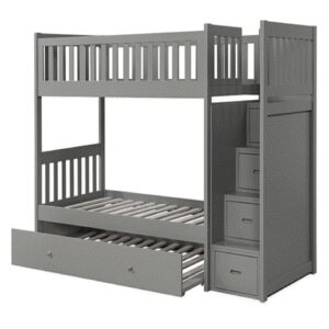 Camarote Triple 1.5 Plazas DMuebles Lisboa con Escalera 4 Cajones
