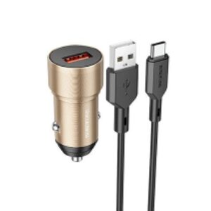 Cargador Para Auto Usb 3.0 Y Cable Tipo C Gold Bz19a