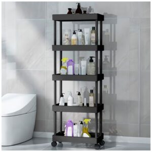 Carrito Organizador Estante 5 Niveles con Ruedas para Baño BZ2 NG