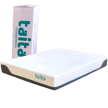 Colchon TAITA de 1.5 plazas con funda removible de bambú