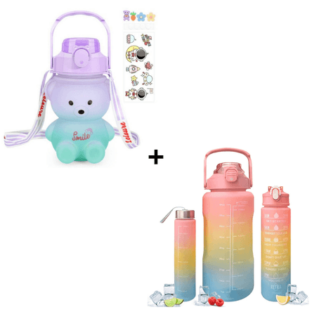 Combo Tomatodo Oso Kawaii + Tomatodo Multicolor x 3 Piezas