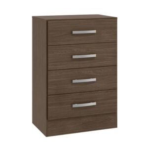 Cómoda Cali 4 cajones con tirador Jacaranda