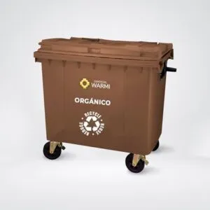 Contenedor de Basura WARMI 1100 Lts. Marrón