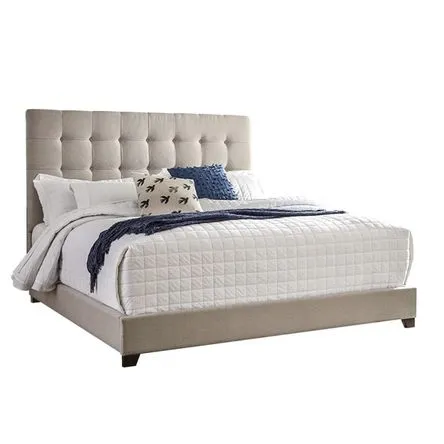 Dormitorio 2 Plz Turena Tapizada Pastel Gris Hys