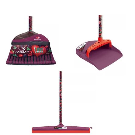 Escoba Love Recogedor Tipo Lobby Jalador de agua