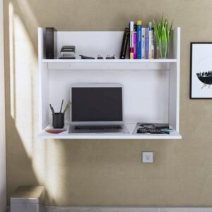 Escritorio Empotrable Marcela 90cm Movenda Blanco