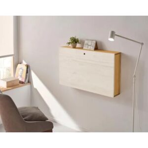 Escritorio Flotante moderno Sandro color Blanco/Duna TU MESITA