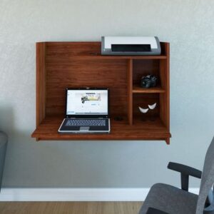 Escritorio Flotante Perth Muebles&Estilos Color Cedro