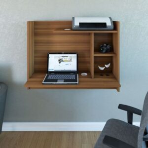 Escritorio Flotante Perth Muebles&Estilos Color Sangria