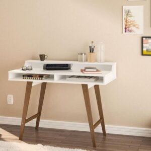 Escritorio Hannover Blanco con Castaño