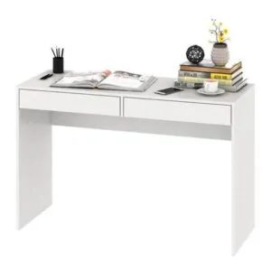Escritorio Minimalista Nieves Blanco 2 Cajones