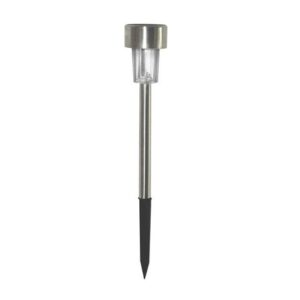 Estaca Mini Faro Metal Luz Calida 31cm Gris SM