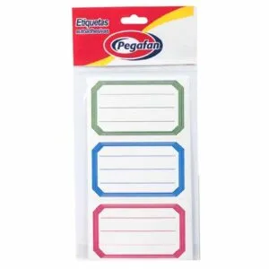 Etiquetas Estándar PEGAFAN Rojo/Azul/Verde Bolsa 12un
