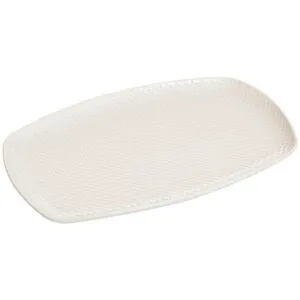 Fuente Rectangular de Porcelana VIVA HOME Blanco Puntos C