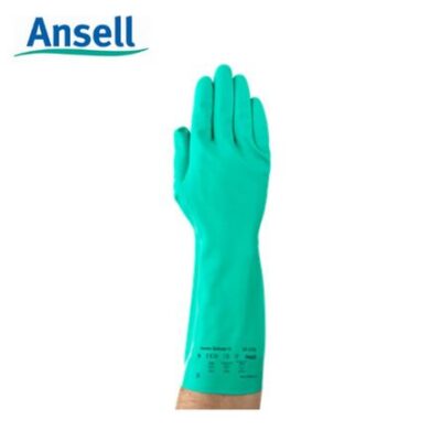 Guantes de Nitrilo Solvex Para Química 37-175 Ansell Talla XL (1 Par)