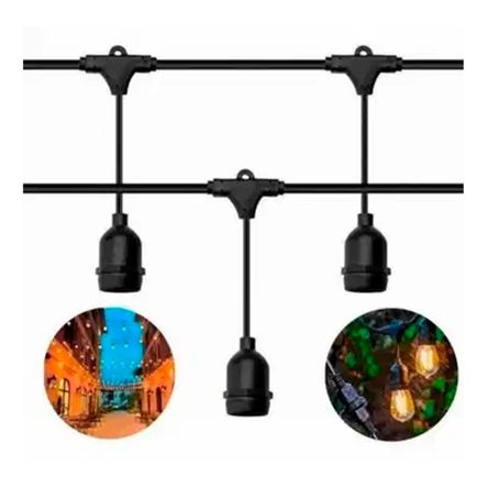 Guirnalda para Exteriores de 10 metros para 20 focos E-27