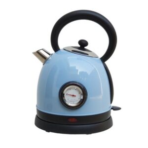 Hervidor Eléctrico Vintage Retro de Acero de 1.8 Litros Celeste