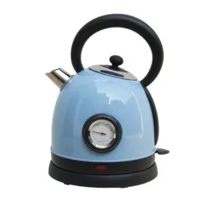 Hervidor Eléctrico Vintage Retro de Acero de 1.8 Litros Celeste