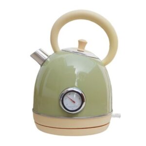 Hervidor Eléctrico Vintage Retro de Acero de 1.8 Litros Verde