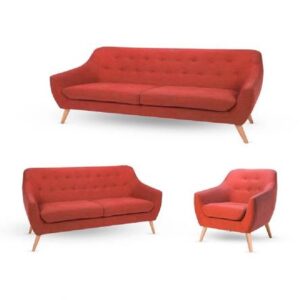 Juego de Sala 3 2 1 Isabella Rojo