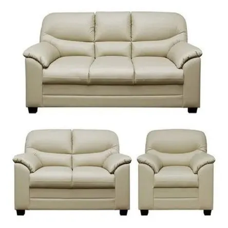 Juego De Sala DMuebles Celina 3-2-1 cuerpos Blanco