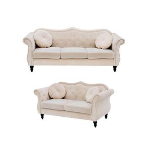 Juego de sala formas home Bodo beige