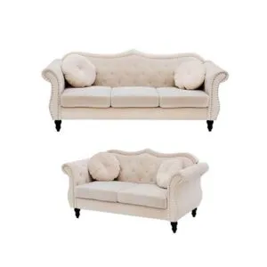 Juego de sala formas home Bodo beige