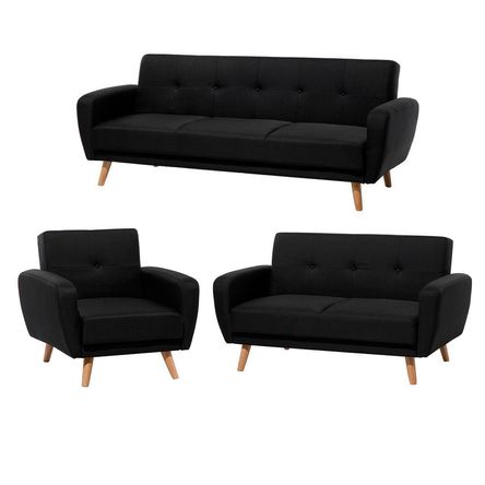 Juego de Sala formas home Jartum negro