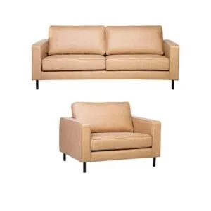 Juego de sala formas home Tiria Beige