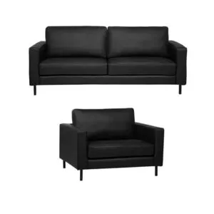 Juego de sala formas home Tiria negro