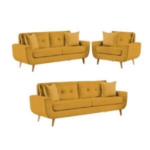 Juego de sala formashome Linda 3 -2-1 Amarillo