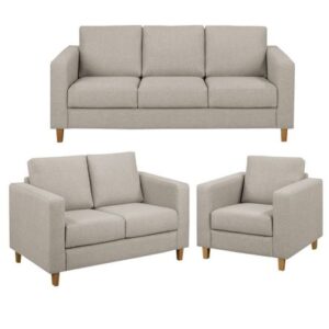 Juego de Sala Milan 3-2-1 Beige