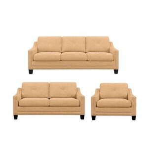 Juego de Sala Sam 3-2-1 Beige Claro