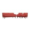 Juego de Sala Vintage 3 1 1 Loaiza Rojo