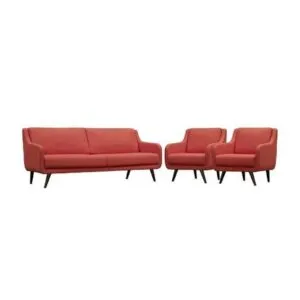 Juego de Sala Vintage 3 1 1 Loaiza Rojo
